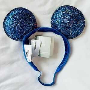 Disney Mickey Mouse ears - Royal Blue glitter